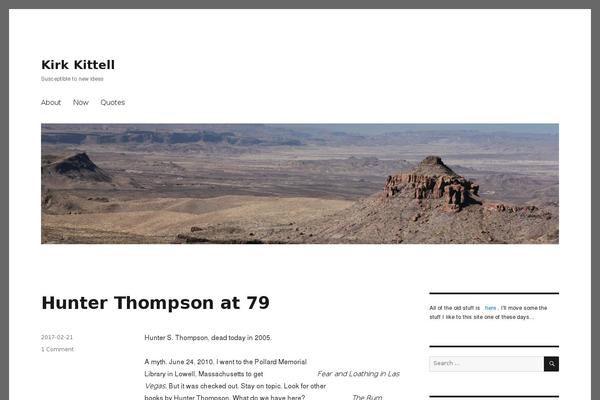 Twenty Sixteen theme site design template sample