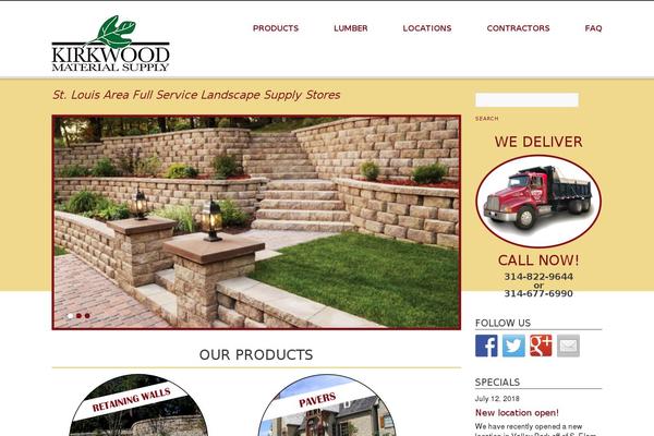 kirkwoodmaterial.com site used Theme45160