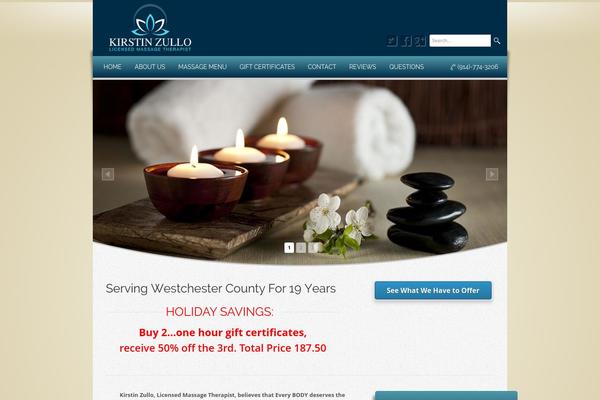 Wellness theme site design template sample