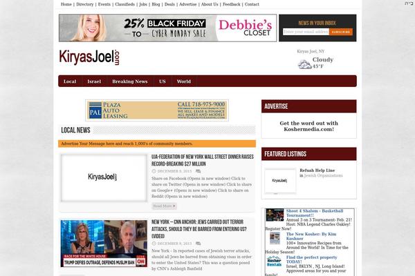avenue theme site design template sample