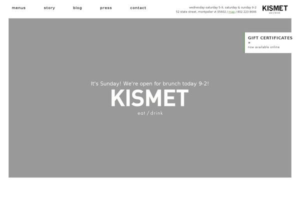 kismetkitchens.com site used Kismet