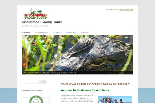 kissimmeeswamptours.com site used Twenty Plus Lite