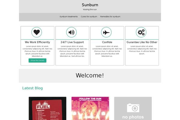 Hathor theme site design template sample