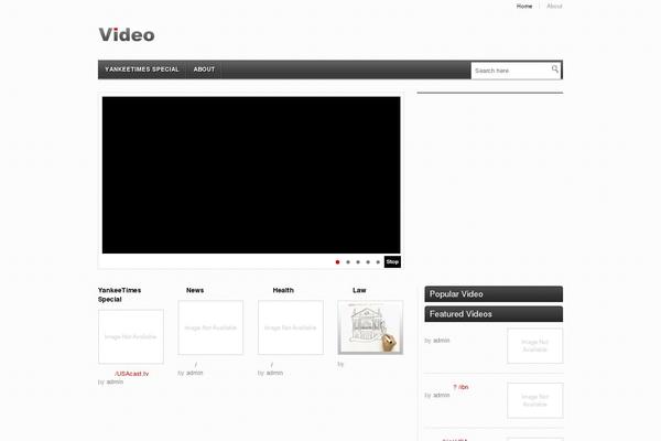 Video theme site design template sample