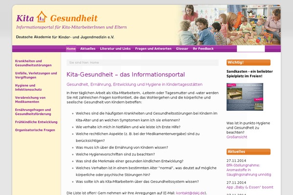 kita-gesundheit.de site used Twentytwenty-child