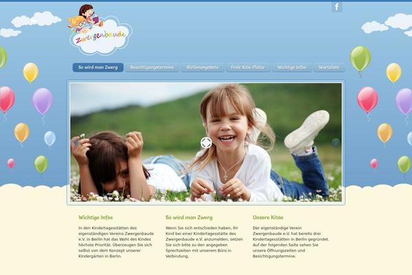 Happy Kids theme site design template sample