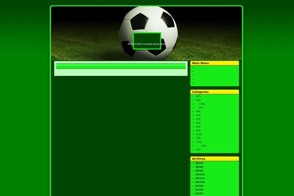 Soccer theme site design template sample