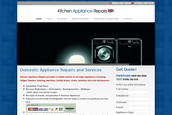 kitchen-appliancerepairs.com site used Diverso