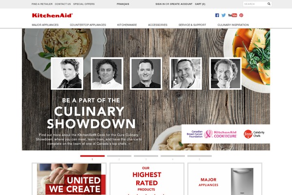 kitchenaid WordPress theme, websites list used kitchenaid theme kitchenaid theme websites examples
