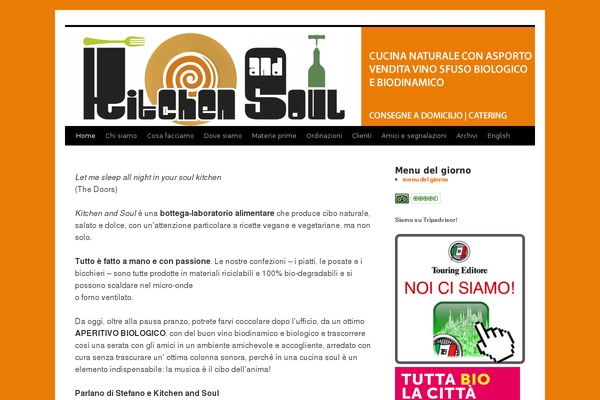 Kitchen theme site design template sample