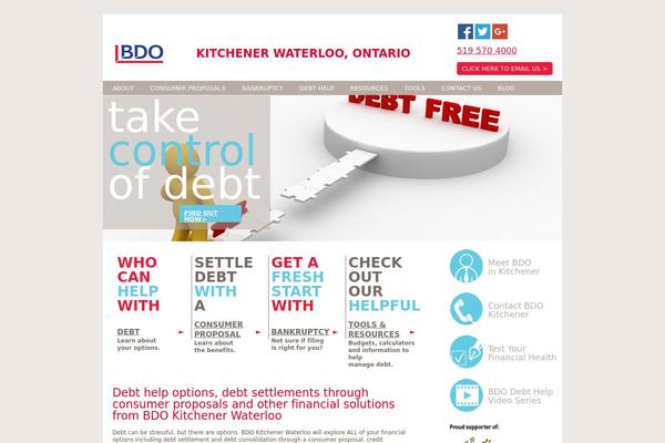 Site using BDO-debt-calculator plugin