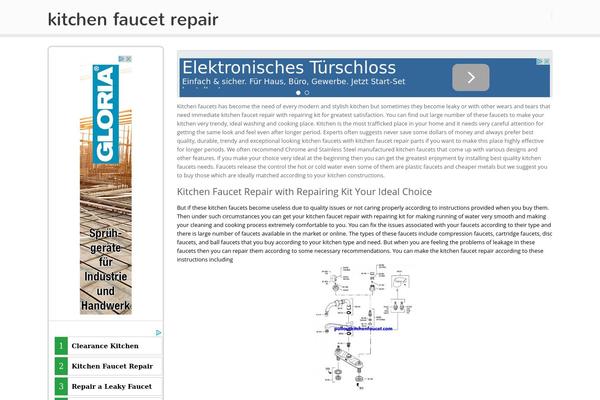 kitchenfaucet-repair.com site used Sistina