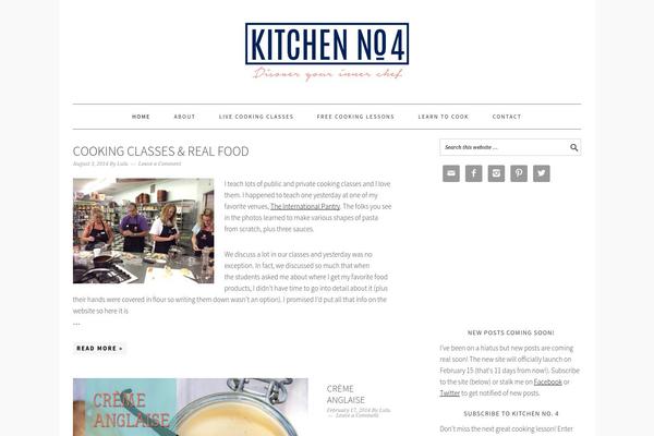 Foodie Pro theme site design template sample
