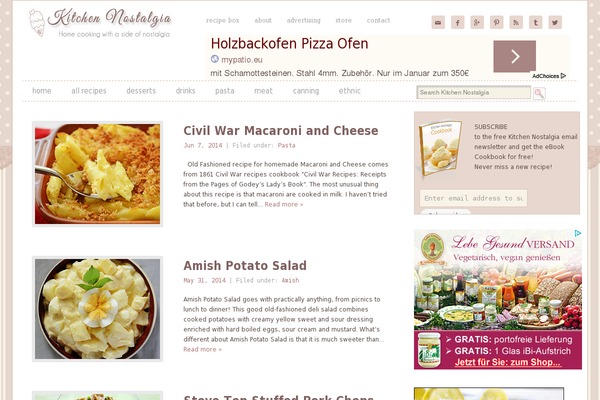 Foodie Pro theme site design template sample