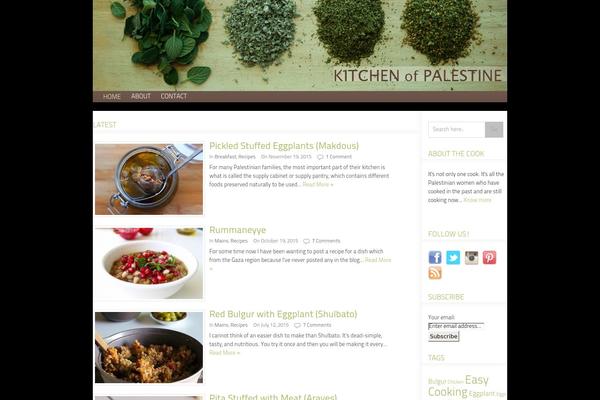 kitchenofpalestine.com site used Foodpress