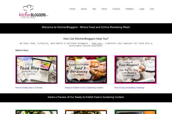 Storefront Child theme site design template sample