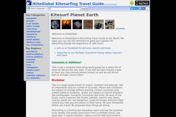 kitesurfearth.com site used Easel