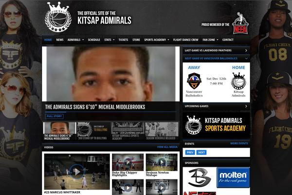 Storm theme site design template sample