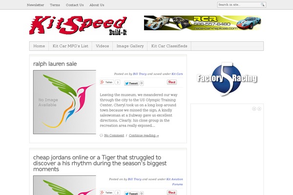 kitspeed.com site used BlogNews