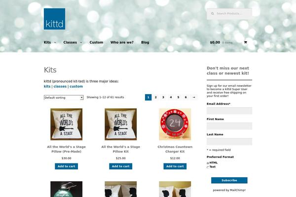 Site using Etsy Shop plugin