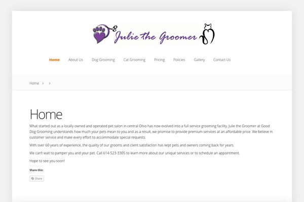 Foxy theme site design template sample