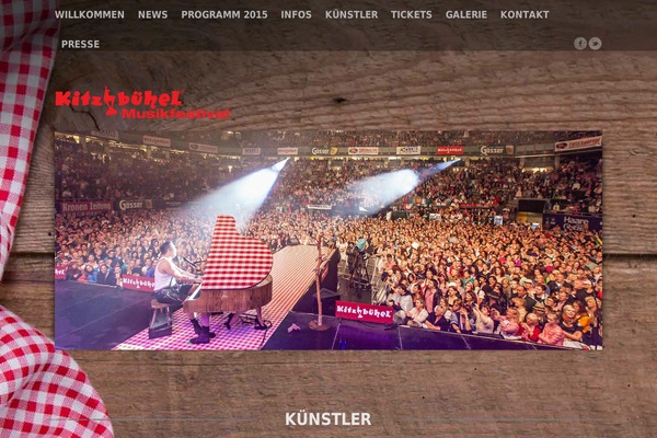 Fest theme site design template sample