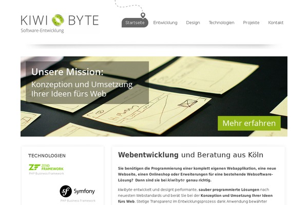Kiwi theme site design template sample