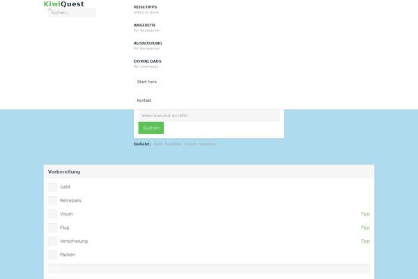 Site using Frontend Checklist plugin