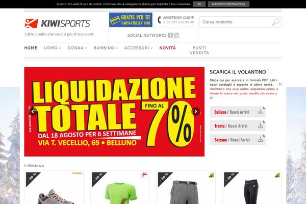 Kiwi theme site design template sample
