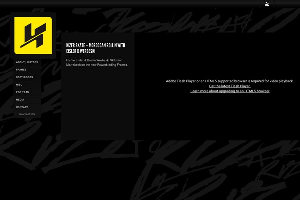 Sideways theme site design template sample