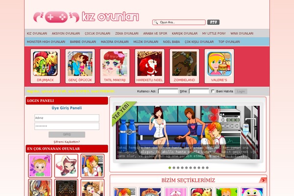 FunGames theme site design template sample