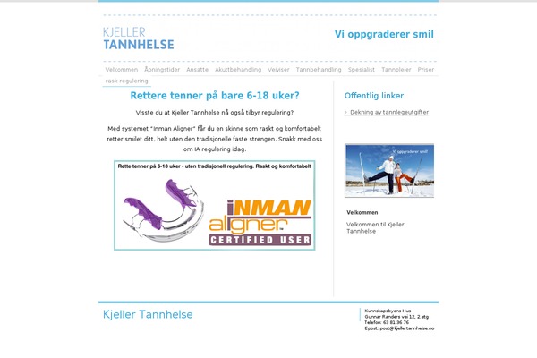kjellertannhelse.no site used Belle