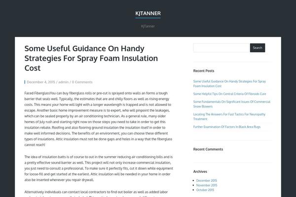Finch theme site design template sample