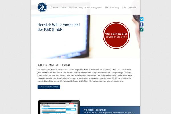 Kk theme site design template sample