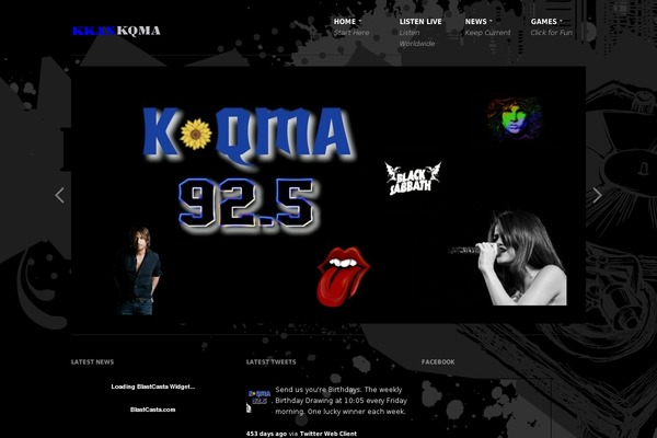 Site using Twiget Twitter Widget plugin