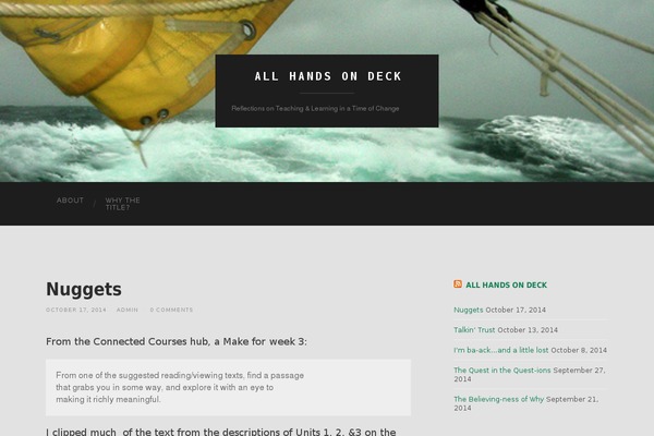 Hemingway theme site design template sample