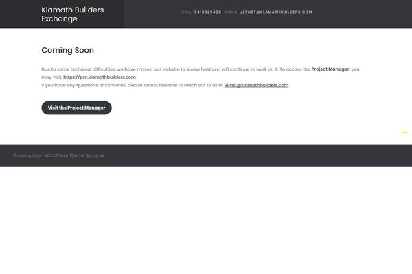 Coming-soon-lite theme site design template sample