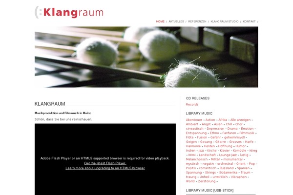 klangraum.de site used Kimbo