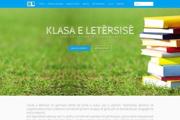 Tesseract theme site design template sample