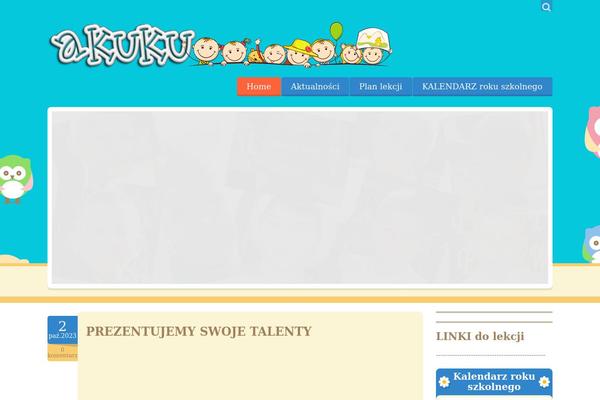 Happy Kids theme site design template sample