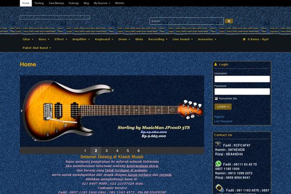 Site using Simple Newsletter Signup plugin