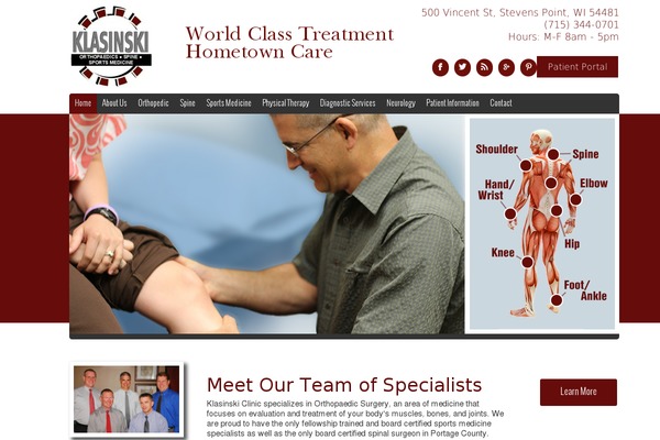 Doctor theme site design template sample