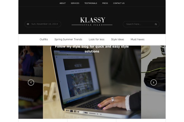 Serene theme site design template sample