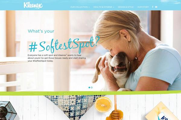 kleenex.com.au site used Kleenexpacepack