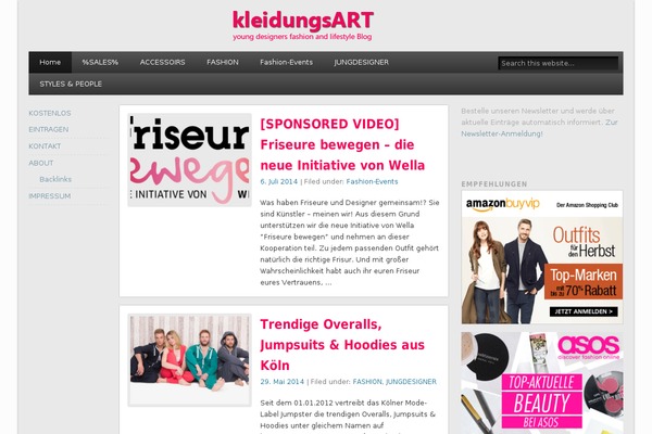 Esplanade theme site design template sample