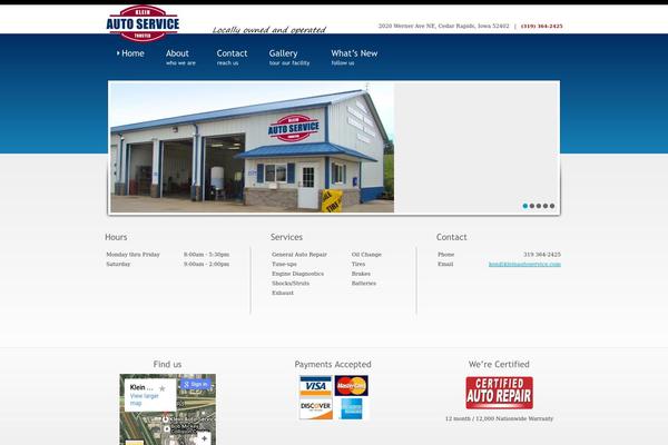 Blitz theme site design template sample