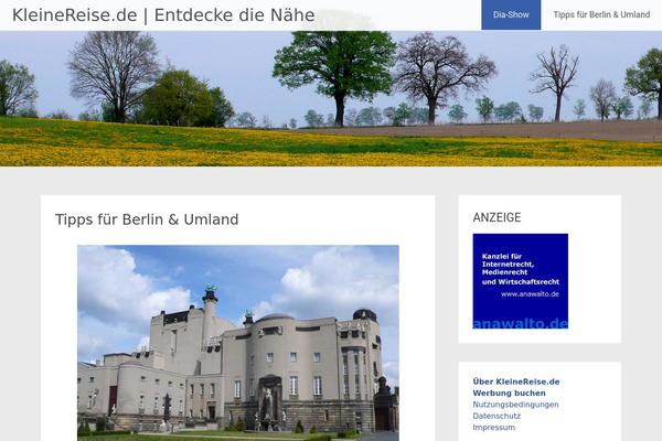 Radiate theme site design template sample