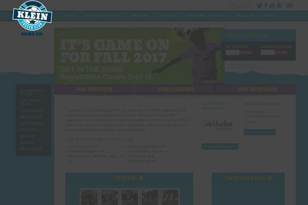 Klein theme site design template sample