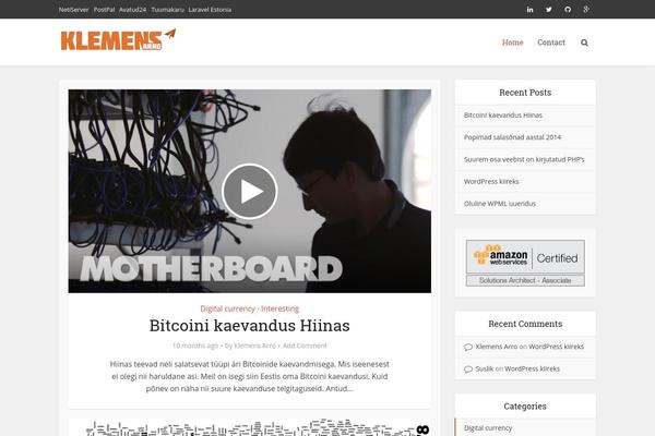 klemensarro.com site used Voice