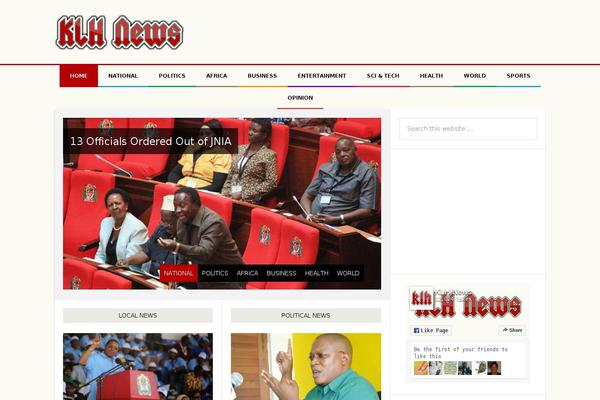 News theme site design template sample